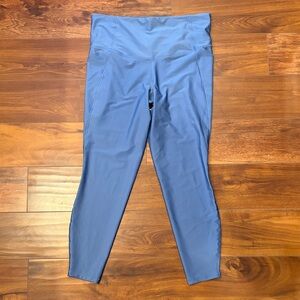 All-In Motion High-Waist Slate Blue 7/8 Length Workout Leggings Size Large